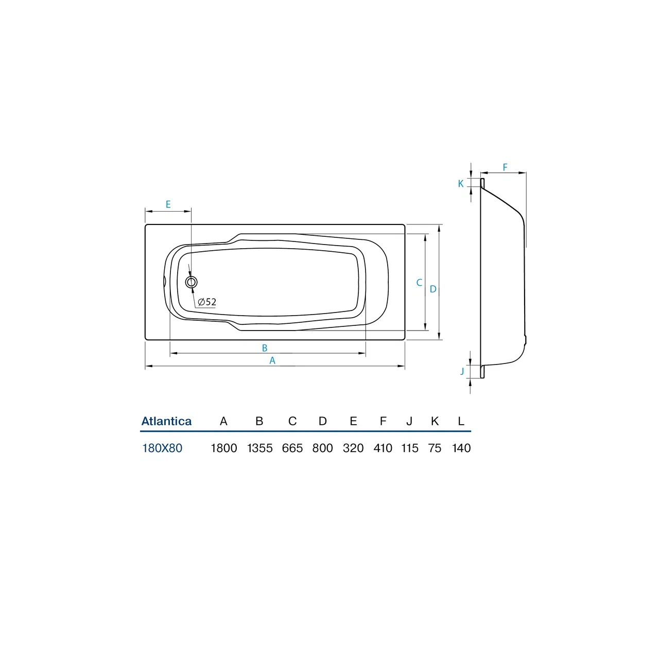 картинка Стальная ванна Koller Pool B80JTI00E белая от магазина Одежда+