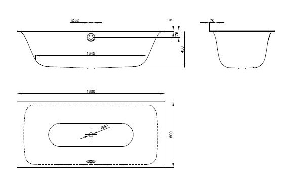 картинка Стальная ванна Bette Lux 180x80 см, 3441-000 от магазина Одежда+
