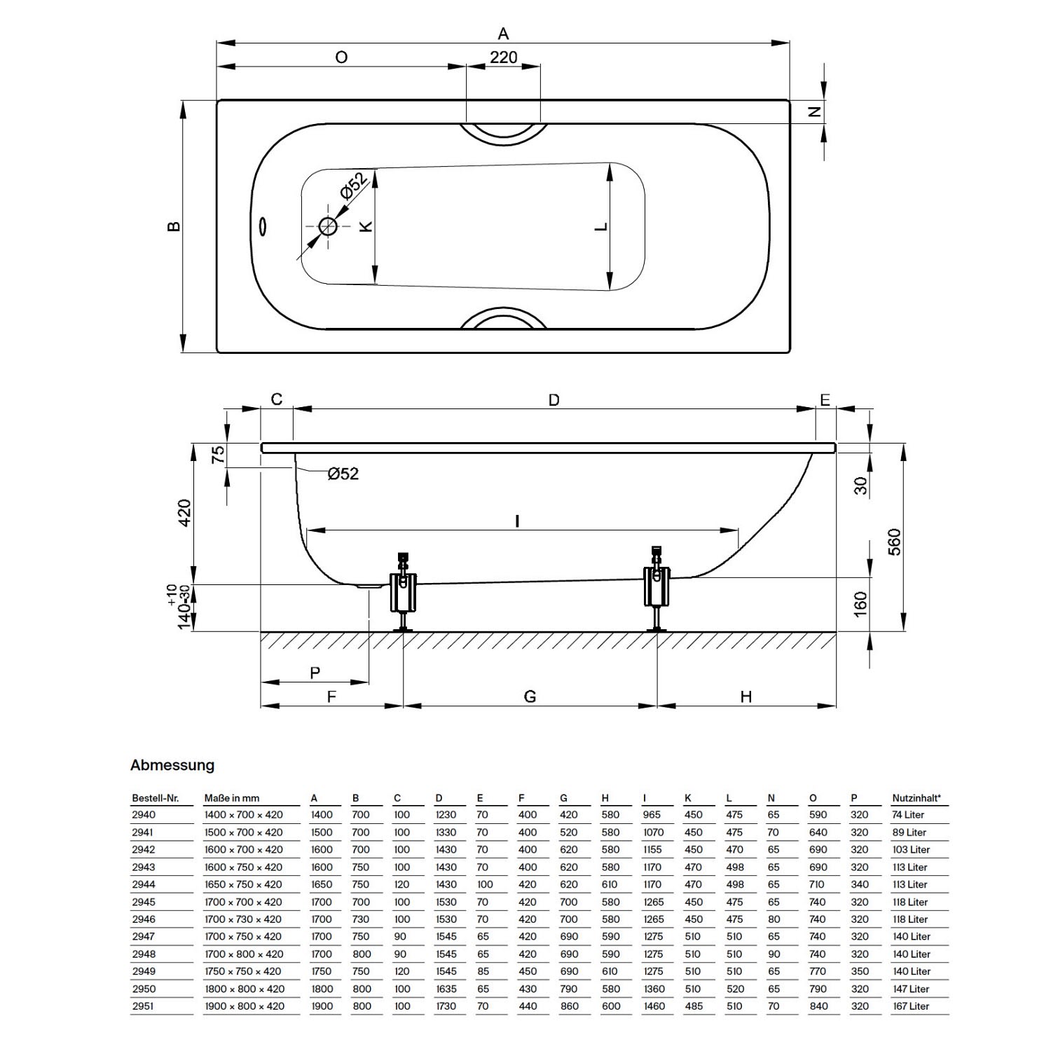 картинка Стальная ванна Bette Form 160x70 см, 2942-000AR от магазина Одежда+